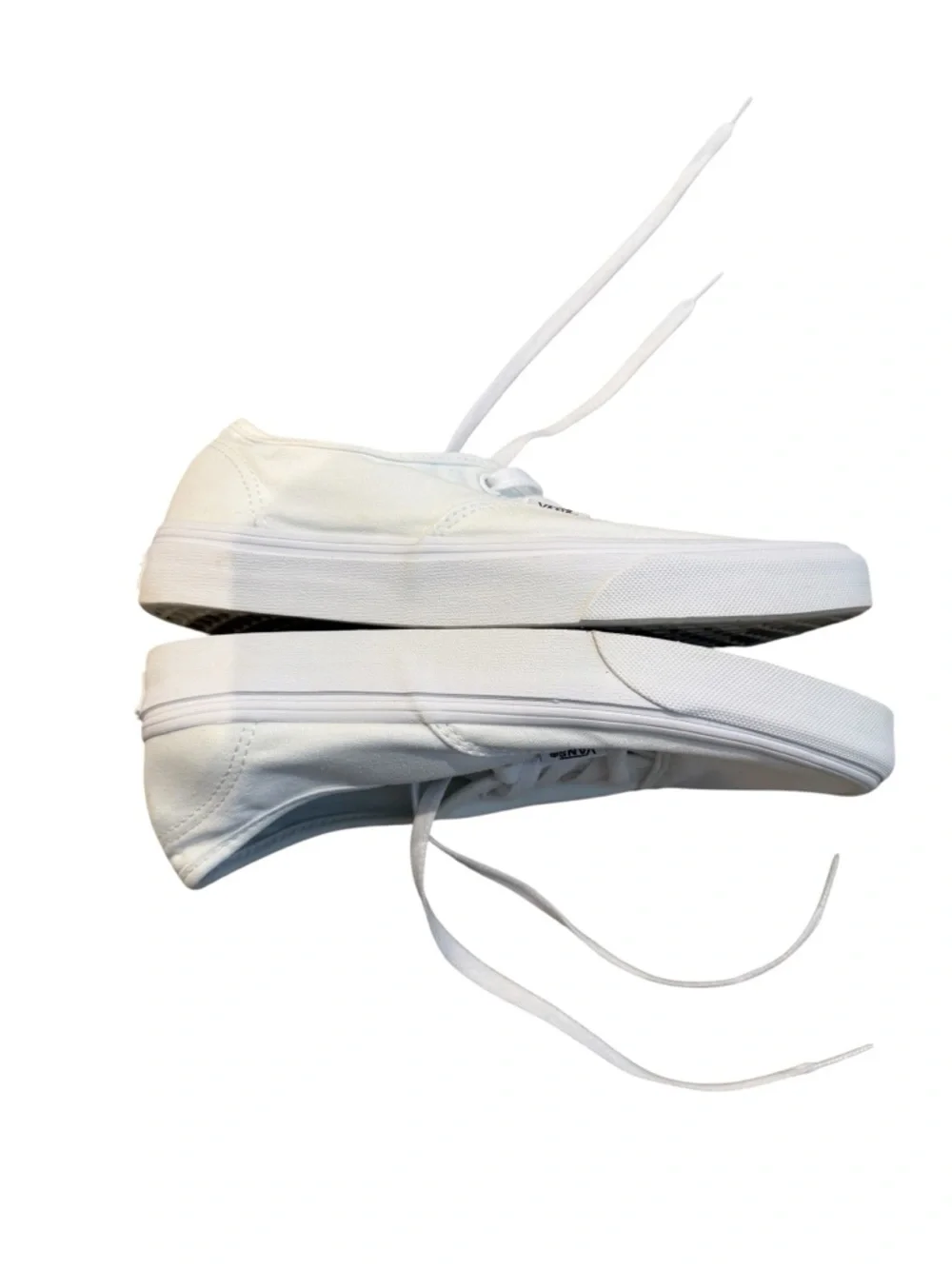 Vans Women's White Authentic Sneakers with Water/Stain Shield Spray - Picture 9 of 14